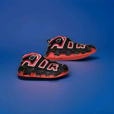 Air Jordan More Uptempo 96 Laser Crimson CJ6129-001 Size 10.5 - Thumbnail 5
