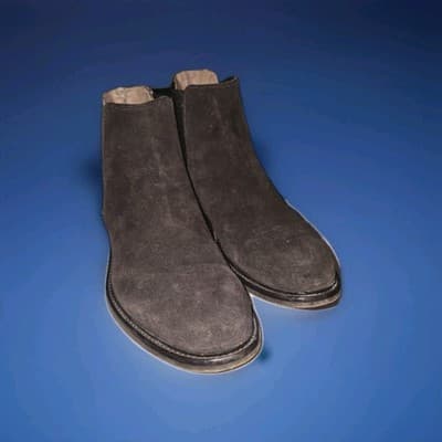 Reiss Brown Suede Chelsea Boots (EU 43 US 10) Made In Italy Ankle Boots Stretch - Thumbnail 3