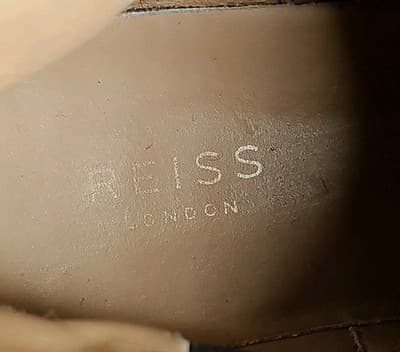 Reiss Brown Suede Chelsea Boots (EU 43 US 10) Made In Italy Ankle Boots Stretch - Thumbnail 8