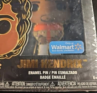 Funko Pop! Pin JIMI HENDRIX SE 2022 Comes With Removable Stand Still In Plastic - Thumbnail 2