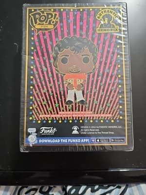 Funko Pop! Pin JIMI HENDRIX SE 2022 Comes With Removable Stand Still In Plastic - Thumbnail 4