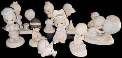 Precious Moments Figurines Lot Of 10 (Unboxed- Entire Order Will Not Have Boxes) - Image 1