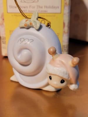 Precious Moments "Slow Down for the Holidays" 1997 Annual Edition Ornament - Image 1
