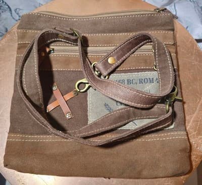 Myra Roma "When in Roma" Crossbody Canvas Bag - Thumbnail 5