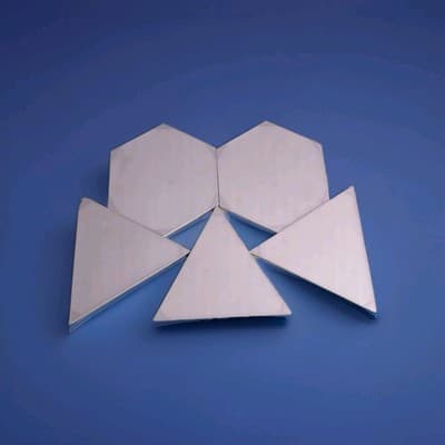 Nanoleaf Shapes Triangles Panels - 3 Pack - Hexagons - 2 Pack No linkers No Cord - Image 1