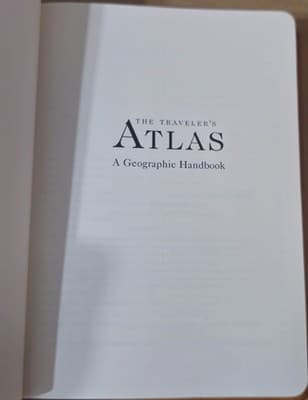 The Traveler's Atlas Leather Bound Full Grain Hide Gold Edge Pages 1997 Edition - Thumbnail 6