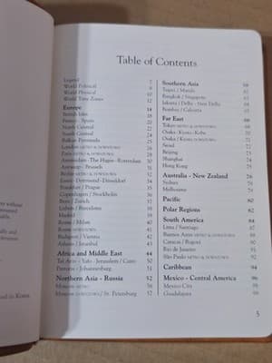 The Traveler's Atlas Leather Bound Full Grain Hide Gold Edge Pages 1997 Edition - Thumbnail 8