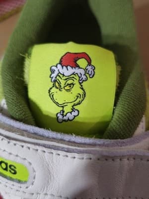 Adidas Forum Low "The Grinch" Shoes Christmas Edition Sneakers Size M 10.5 - Thumbnail 2