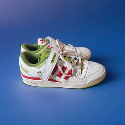 Adidas Forum Low "The Grinch" Shoes Christmas Edition Sneakers Size M 10.5 - Thumbnail 3