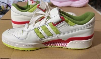Adidas Forum Low "The Grinch" Shoes Christmas Edition Sneakers Size M 10.5 - Thumbnail 5