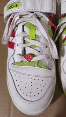 Adidas Forum Low "The Grinch" Shoes Christmas Edition Sneakers Size M 10.5 - Thumbnail 8