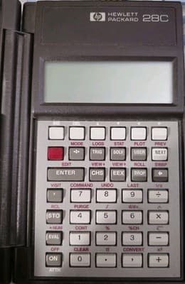 Vintage Hewlett Packard 28C Graphing Calculator 3 New Batteries Fully Working - Thumbnail 3