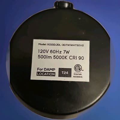 TORCHSTAR Square 3 Inch Gimbal LED Recessed Light w/ TRIAC Dimmer 7W 500LM 5000K - Thumbnail 4