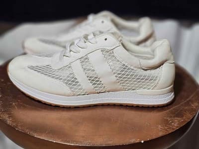 Women's White Mesh Sneakers, DV by Dolce Vita Jammy Size 8.5 - Image 1