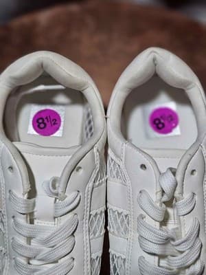 Women's White Mesh Sneakers, DV by Dolce Vita Jammy Size 8.5 - Thumbnail 5