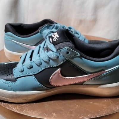 Nike SB Force 58 Premium L Men's Shoes Denim Turquoise/Pink Foam (Size 6) - Thumbnail 3