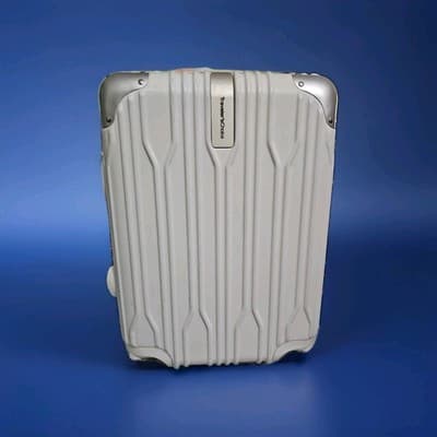 White Traveler's Choice 20" Carry-On Expandable Spinner Suitcase - Image 1
