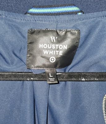 Houston White Satin Floral Jacket Size L - Thumbnail 4