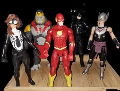 Super Hero 12” Action Figures Lot of 6 Marvel/DC Comics Heroes - Thumbnail 9