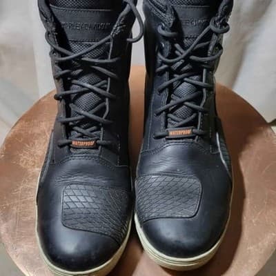 Harley-Davidson Men's Holtman 6-Inch Black Waterproof Motorcycle Boots Size 10.5 - Image 1