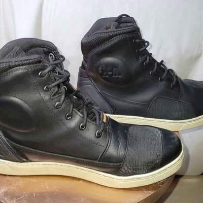 Harley-Davidson Men's Holtman 6-Inch Black Waterproof Motorcycle Boots Size 10.5 - Thumbnail 3