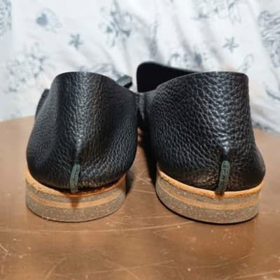 U. Men's Leather Tassel Loafer All Black Made in Japan Size 9 - Thumbnail 6