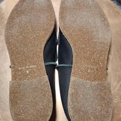 U. Men's Leather Tassel Loafer All Black Made in Japan Size 9 - Thumbnail 7