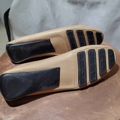 Robert Zur Men's Beige Woven Leather Driving Loafers (Size 10) - Thumbnail 4