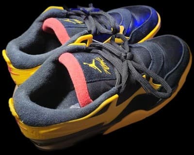 Nike Air Jordan 4s "Bruce Lee" Black and University Gold, Red Accent Size 10.5 - Thumbnail 16