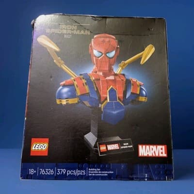 Authentic LEGO MARVEL IRON SPIDER-MAN BUST (76326) 379 Pieces Brand New - Image 1