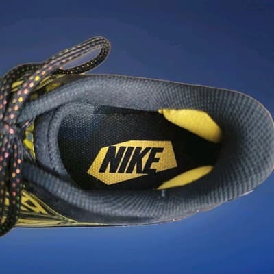 Nike Alpha Huarache Elite 3 Low Baseball Cleats Men's 11.5 Black Gold CV3553-001 - Thumbnail 4