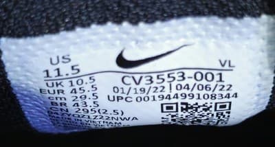 Nike Alpha Huarache Elite 3 Low Baseball Cleats Men's 11.5 Black Gold CV3553-001 - Thumbnail 6