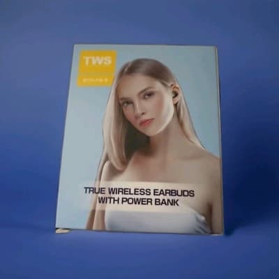 TWS 'BTH-F9-5' True Wireless Earbuds With Power Bank Easy Pairing HiFi &💧 Proof - Thumbnail 2