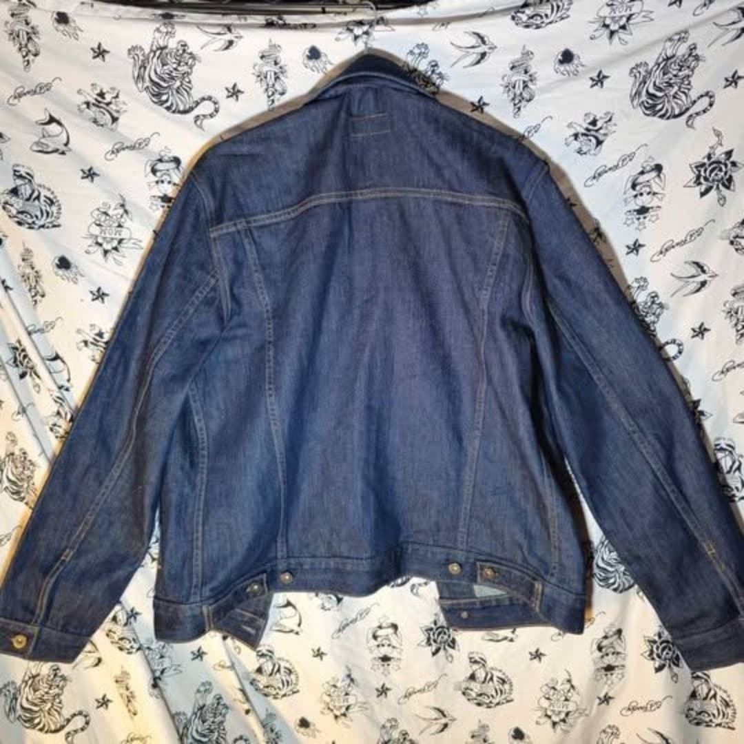 Men's Medium Bonobos Stretch Dark Indigo Denim Jacket (Never Worn) - Thumbnail 5