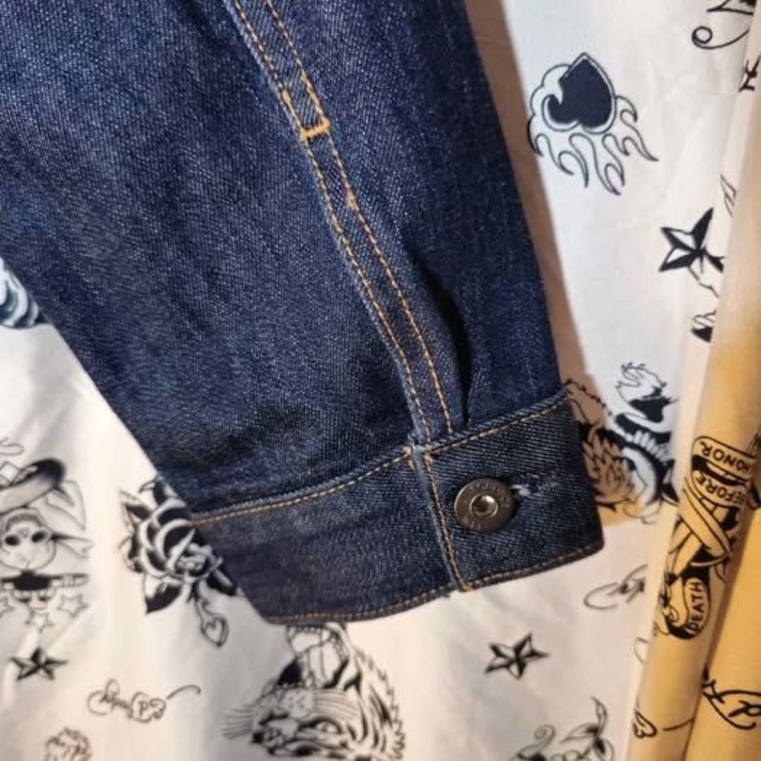 Men's Medium Bonobos Stretch Dark Indigo Denim Jacket (Never Worn) - Thumbnail 7