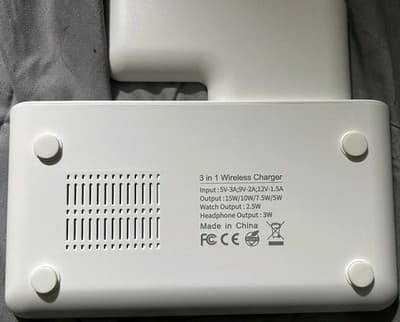 Foldable 3 in 1 Wireless Charging Station Phone Smart Watch Headphones Tablet - Thumbnail 6