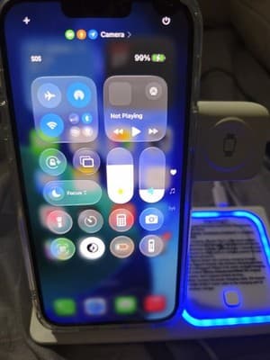 Foldable 3 in 1 Wireless Charging Station Phone Smart Watch Headphones Tablet - Thumbnail 10