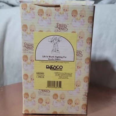 SIGNED Rare Precious Moments Life is Worth Fighting For Figurine Limited Edition - Thumbnail 4