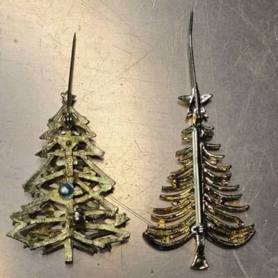 2 Christmas Tree Brooches - Thumbnail 6