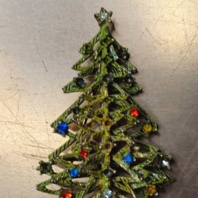 2 Christmas Tree Brooches - Thumbnail 5