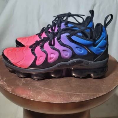 Nike Women's Air Vapormax Plus Cotton Candy Colorway Size 8 DX2746-400 - Thumbnail 9