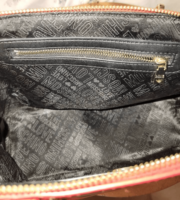 Red Love Maschino Purse w/ Strap - Thumbnail 5