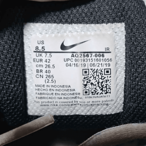 Men's Nike Air Max Tailwind IV Wolf Grey/Black/White Sneakers Size 8.5 - Thumbnail 5