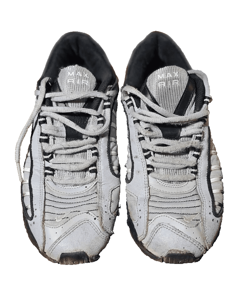 Men's Nike Air Max Tailwind IV Wolf Grey/Black/White Sneakers Size 8.5 - Thumbnail 2