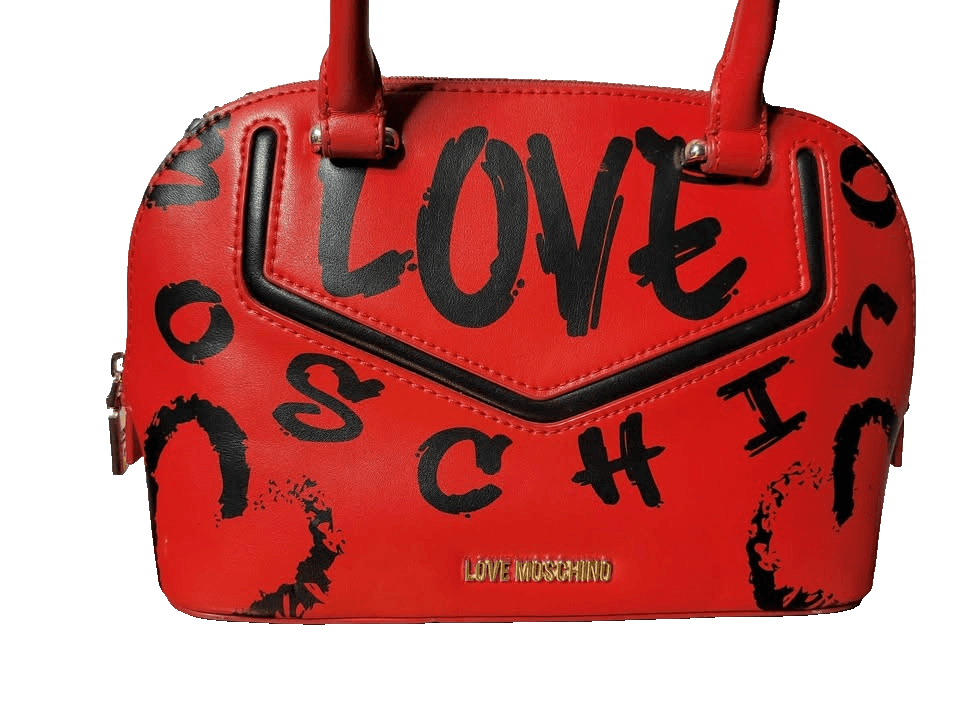 Red Love Maschino Purse w/ Strap - Thumbnail 2