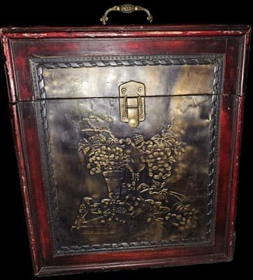 Wooden Wine Three Bottle Holder w/ Grape Designs - Thumbnail 7