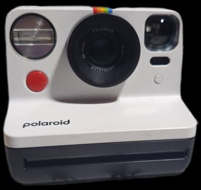 Vintage Polaroid SX-70 OneStep White with Rainbow Stripe Instant Camera - Image 1