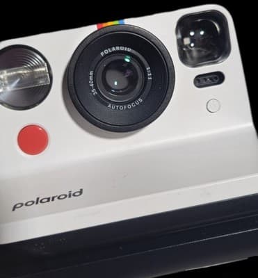 Vintage Polaroid SX-70 OneStep White with Rainbow Stripe Instant Camera - Thumbnail 3