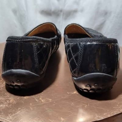 Robert Zur Black Quilted Leather Driving Loafers (Size 11) - Thumbnail 5