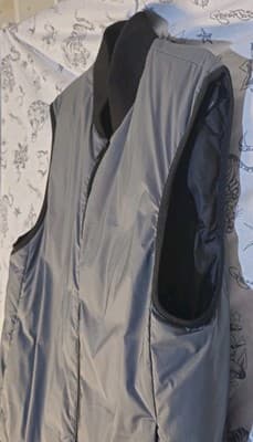 THEORY Greene Treck Down Puffer Vest - Grey/Black - Large - Thumbnail 3